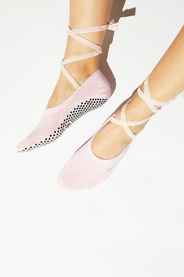 Ballet Tie Up Grip Sock By Shashi At Free People